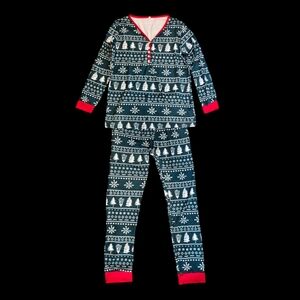 Christmas Pajama Set Women's Medium Holiday Season Sleepwear Loungewear
